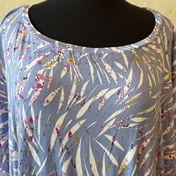 Eloquii Elements Dolman Sleeve Asymmetrical Ruched Zebra Print Dress 22/24 - Picture 10 of 16